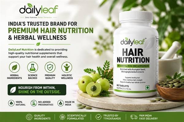 DailyLeaf Nutrition Premium Hair Nutrition & Herbal Supplements India