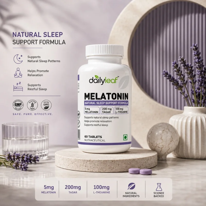 Melatonin Studio Stand & Formula Badges